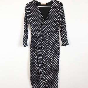 Krisp Black and White Polka Dot Dress Size 14